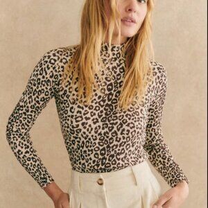 Sezane Felix Jumper Leopard - Size S